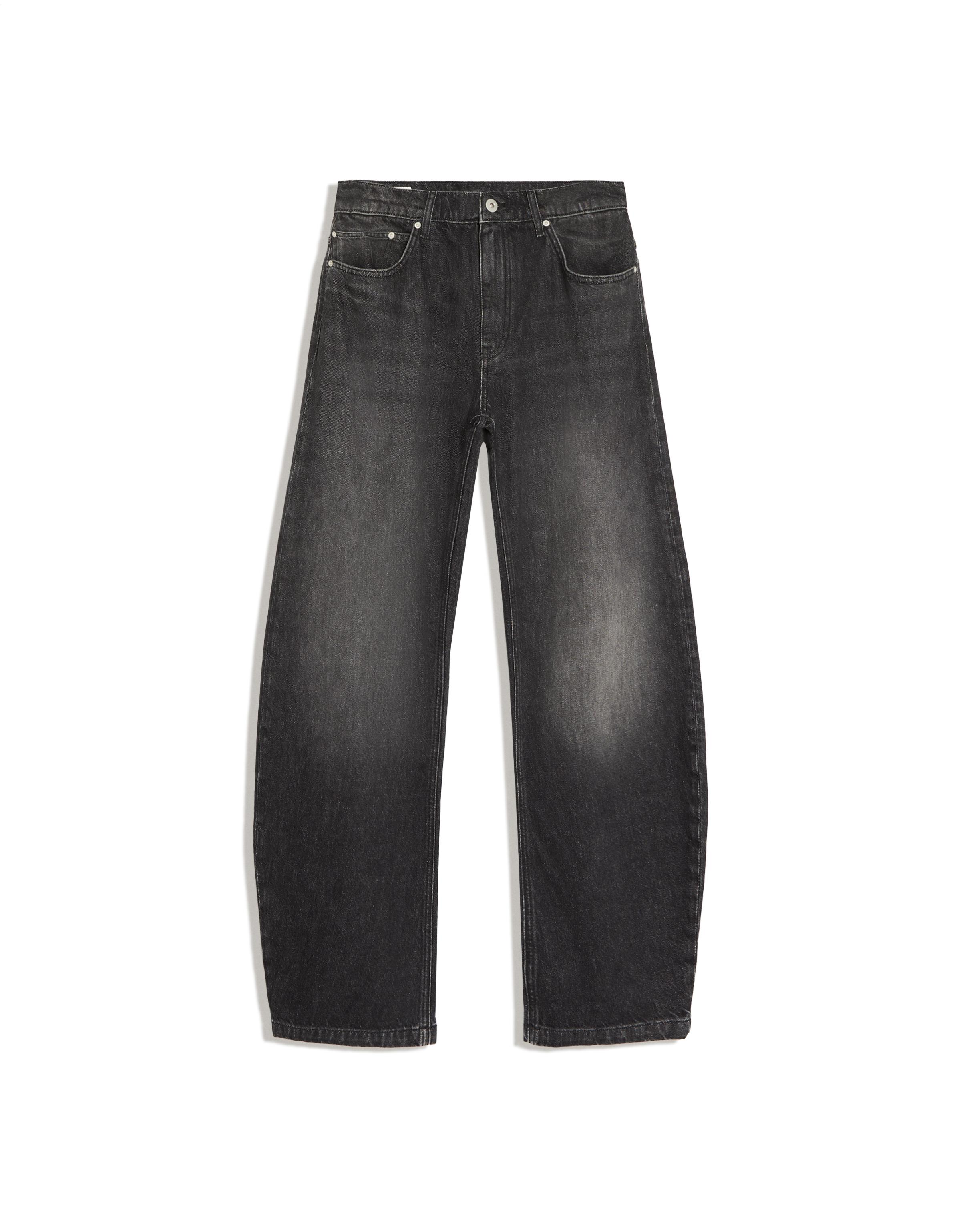 Twisted barrel jeans — Black