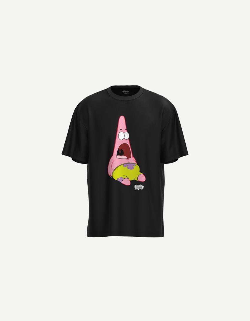 Short sleeve SpongeBob T-shirt-Black-3