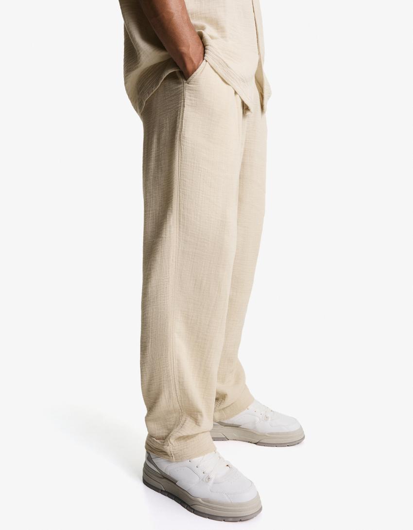 Pantalón wide leg-Arena