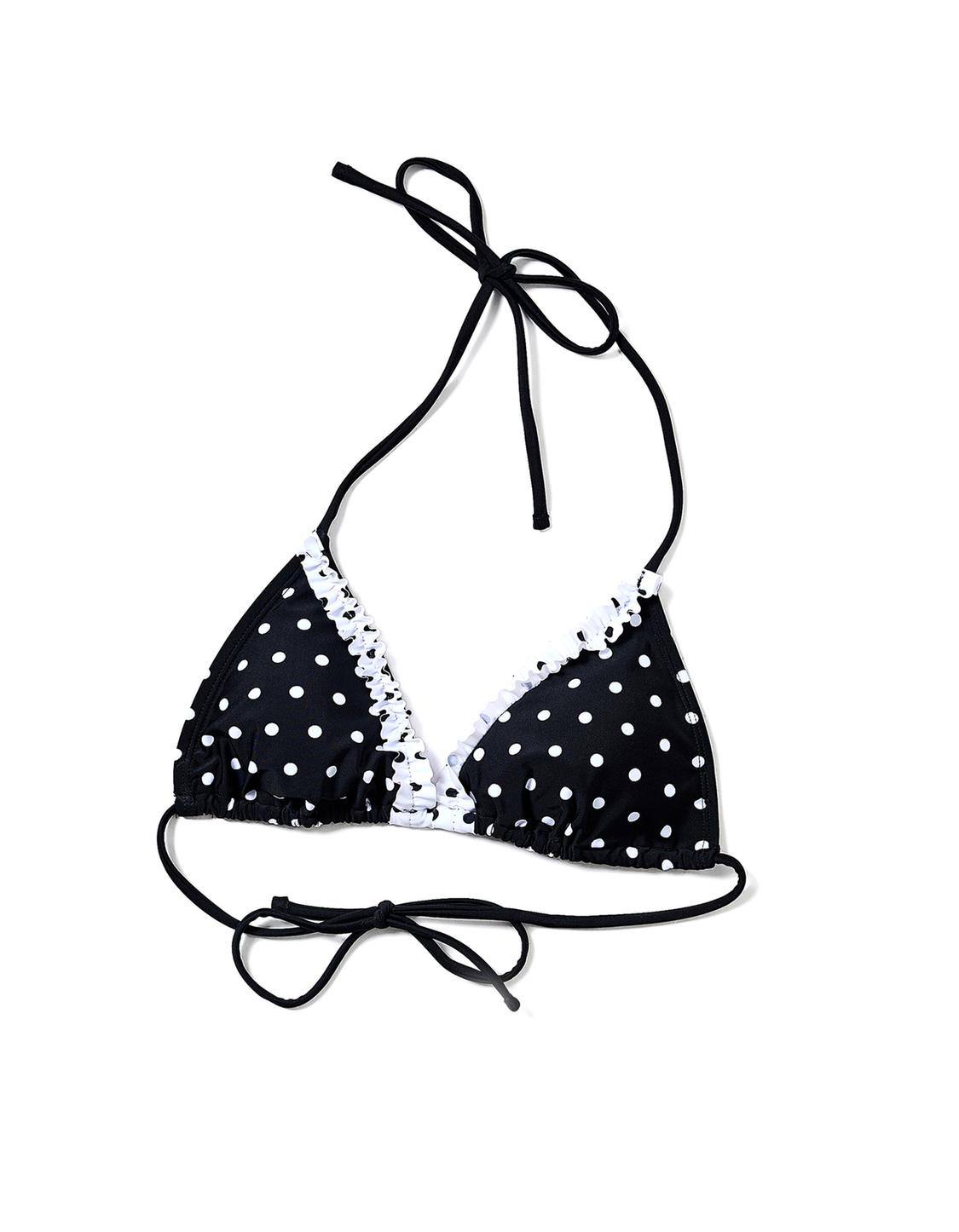 Polka dot bikini top