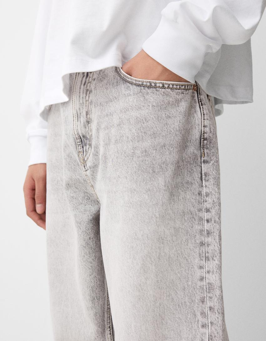 Loose fit jeans-Grey-3