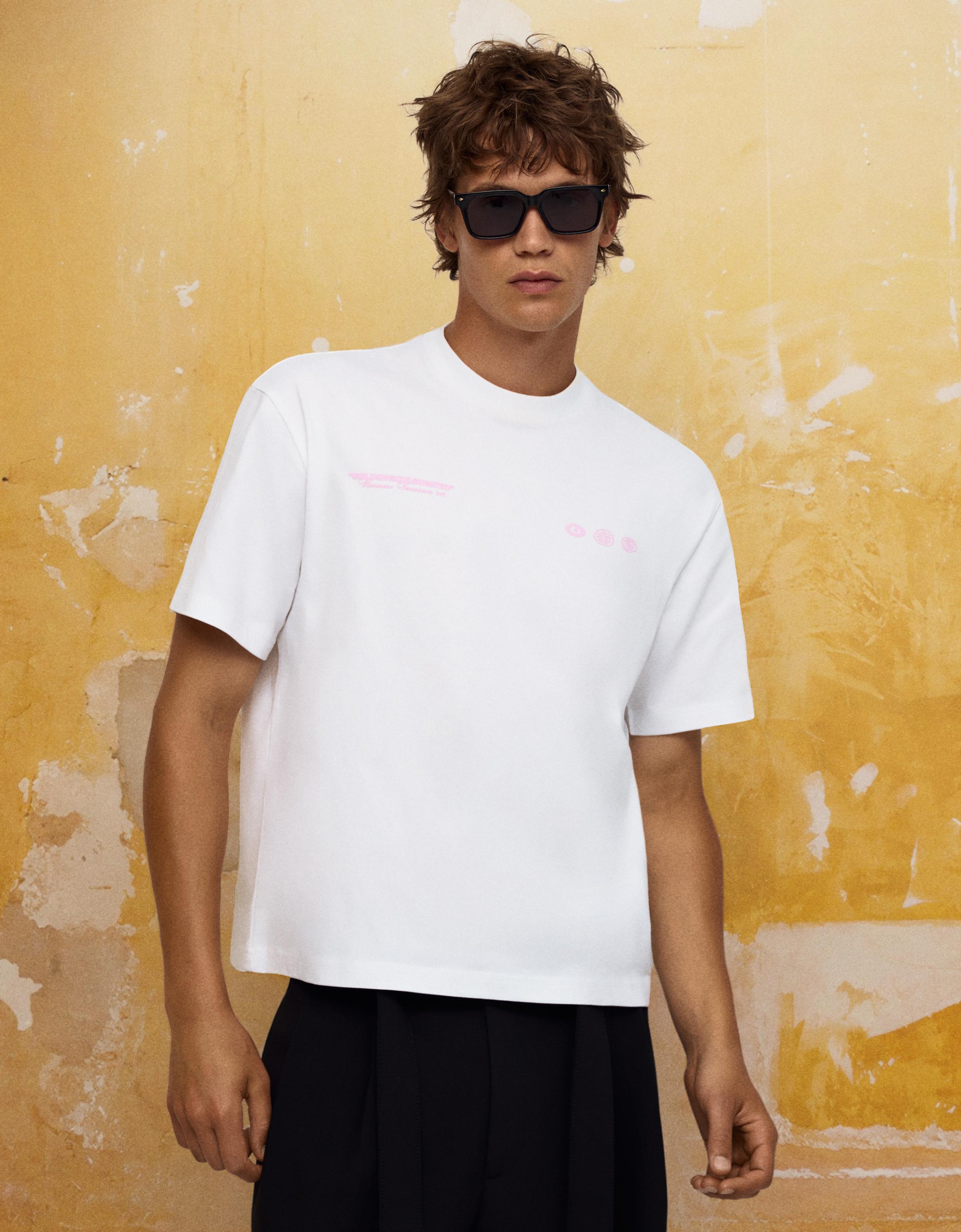 Short sleeve KLIMT print T-shirt — White