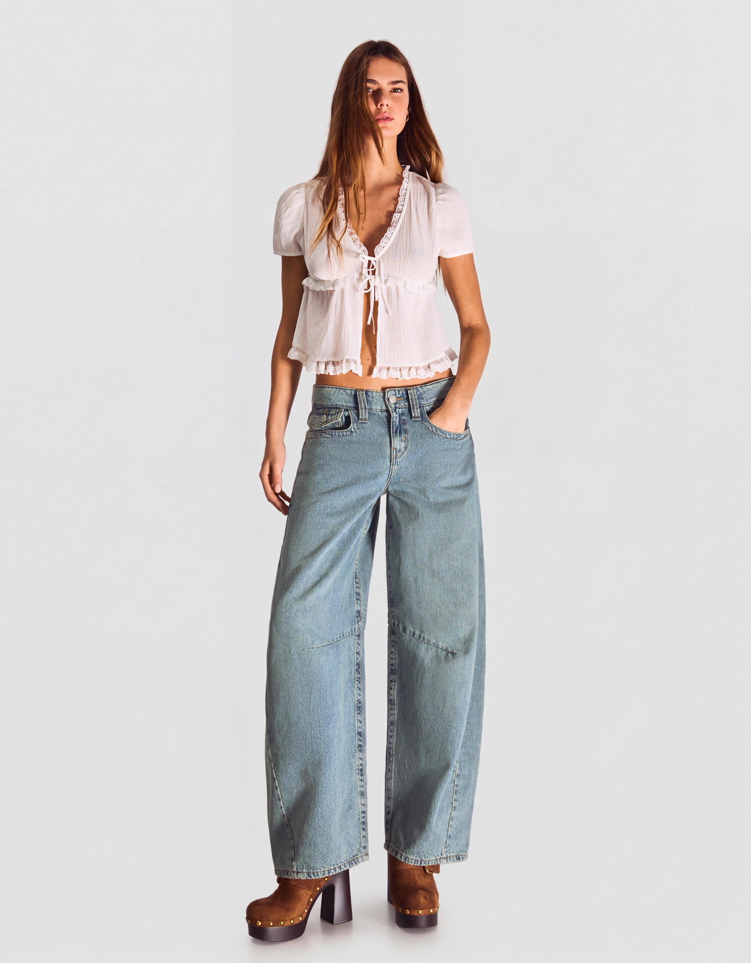 Slouchy düşük bel jean - Görsel 51