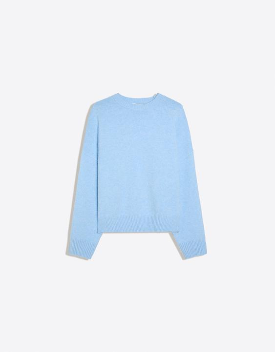 Sweter boxy z okrągłym dekoltem