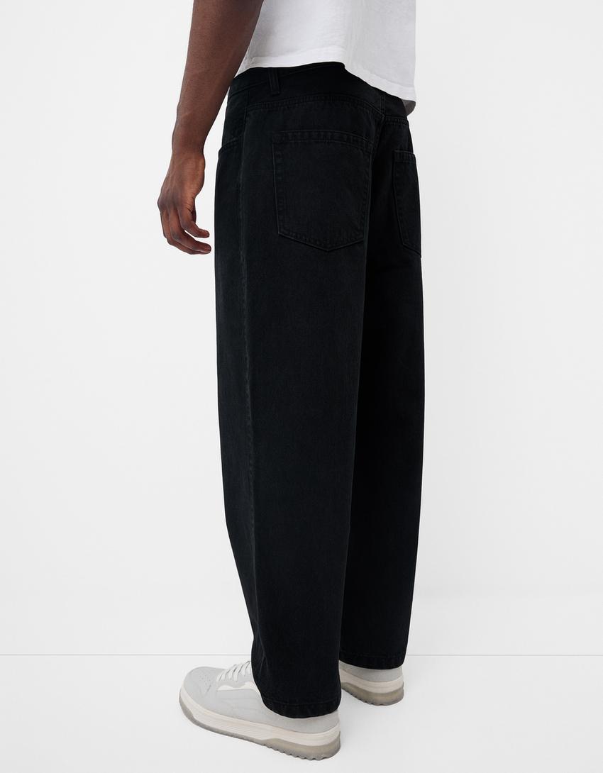 Jean baggy loose fit-Noir-3