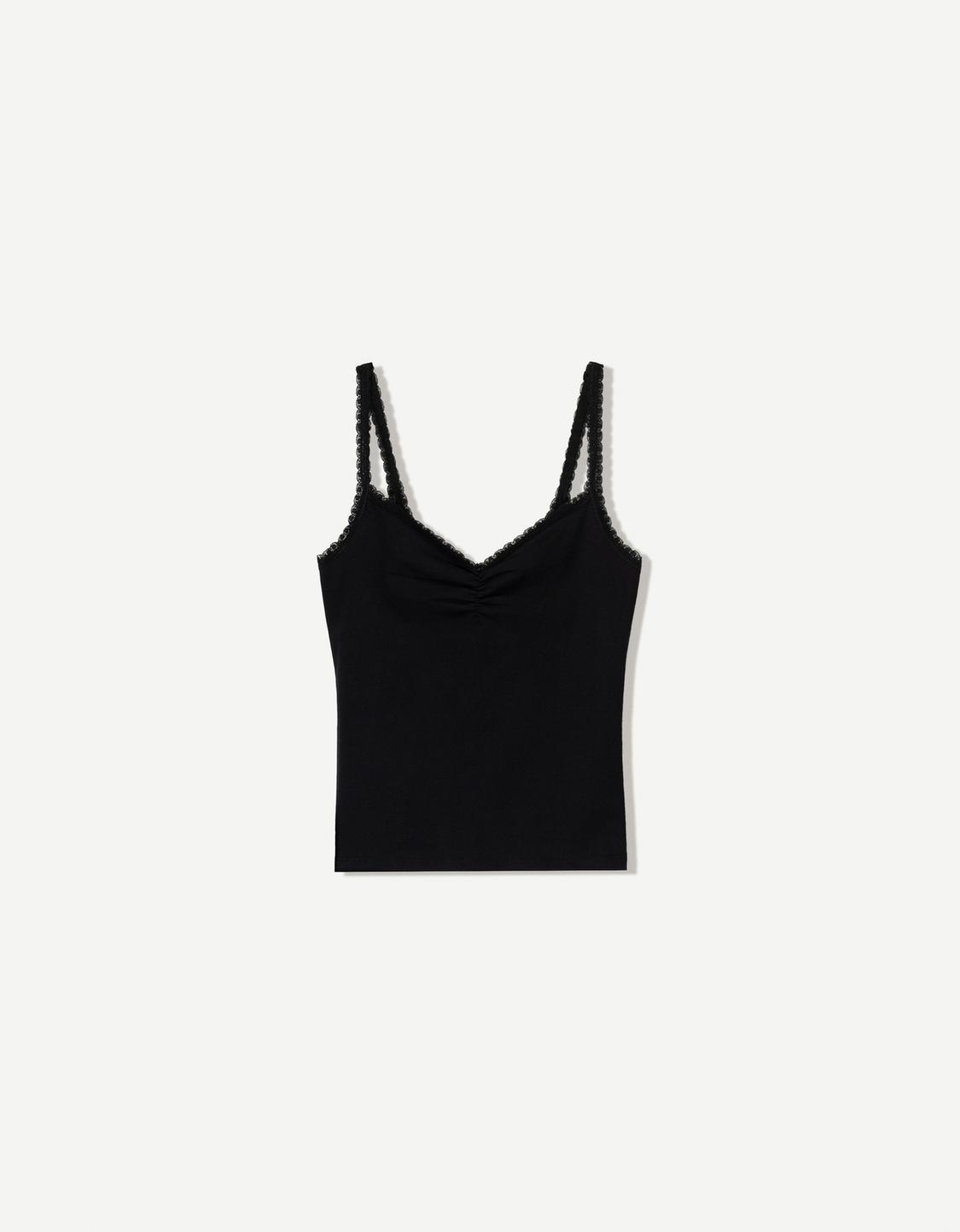 Lace top with straps