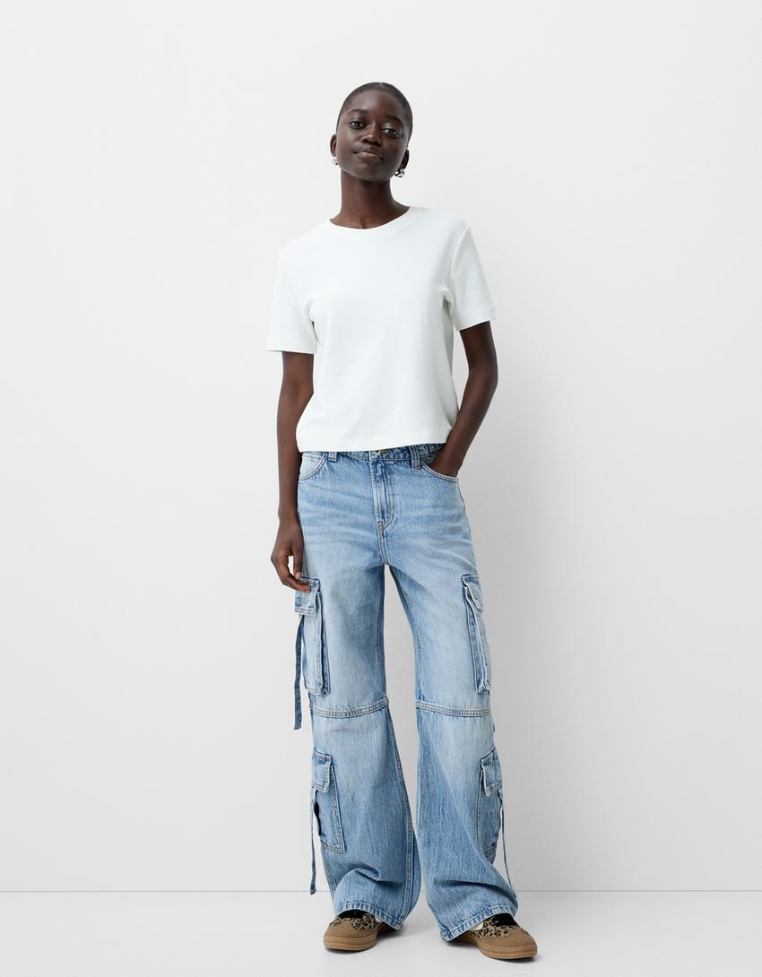 Pants Bershka Evangelion Pantalones Pantalon Doble Color Bershka