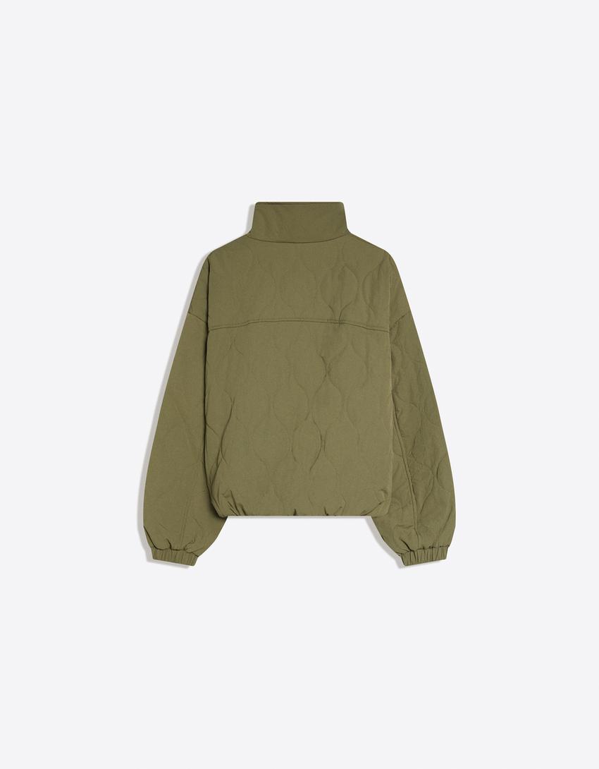 Puffer jacket-Khaki