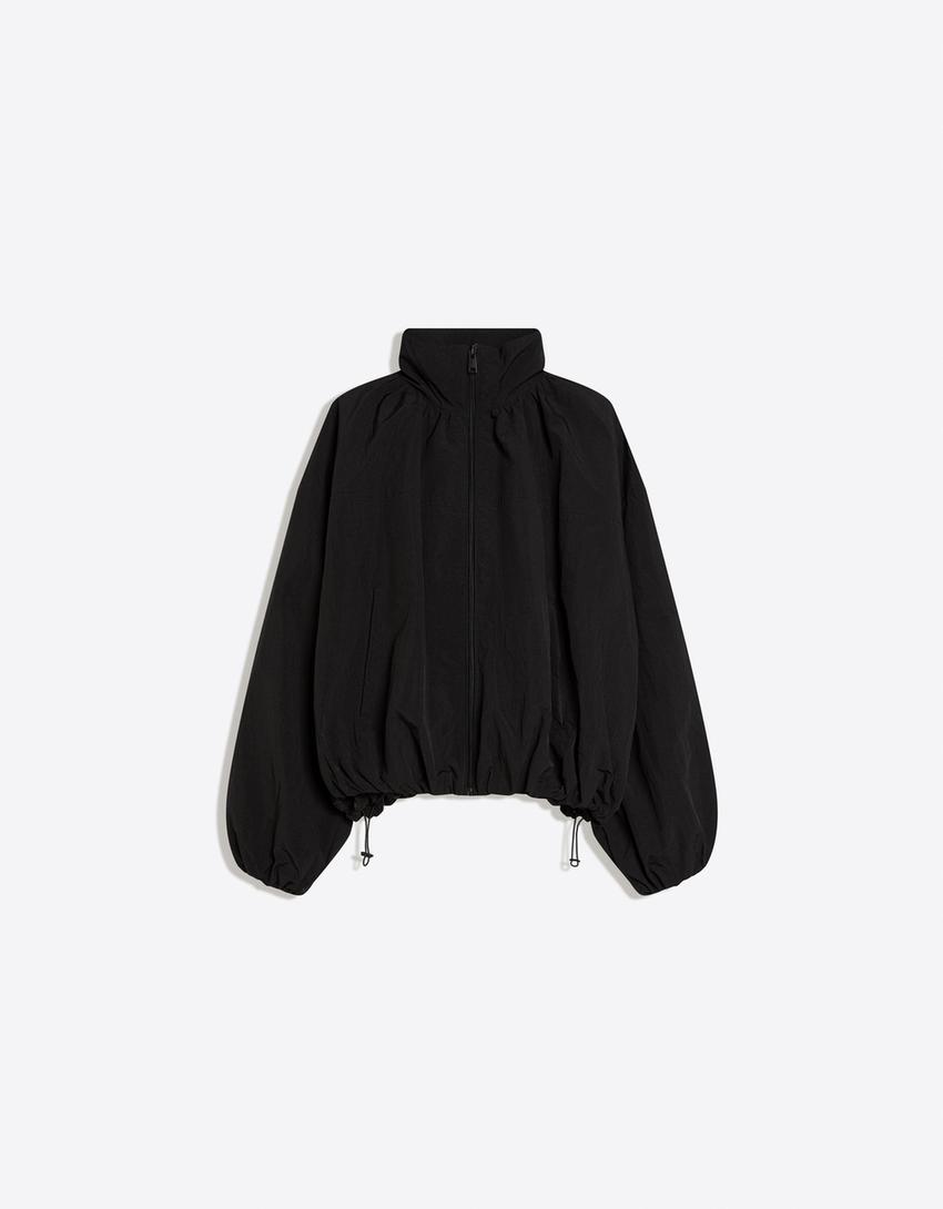 Cazadora técnica volumen-Negro