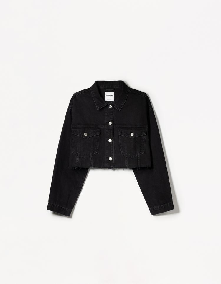 Cropped denim jacket