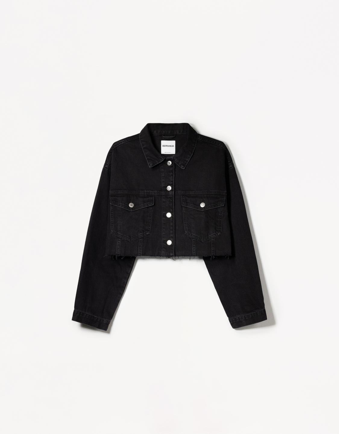 Cropped denim jacket