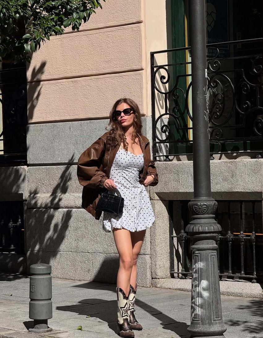 Mini-robe pois-Écru-0