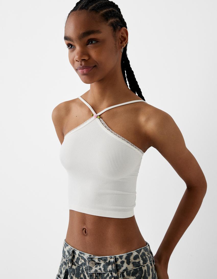 Dikişsiz halter top-Kirli beyaz-2