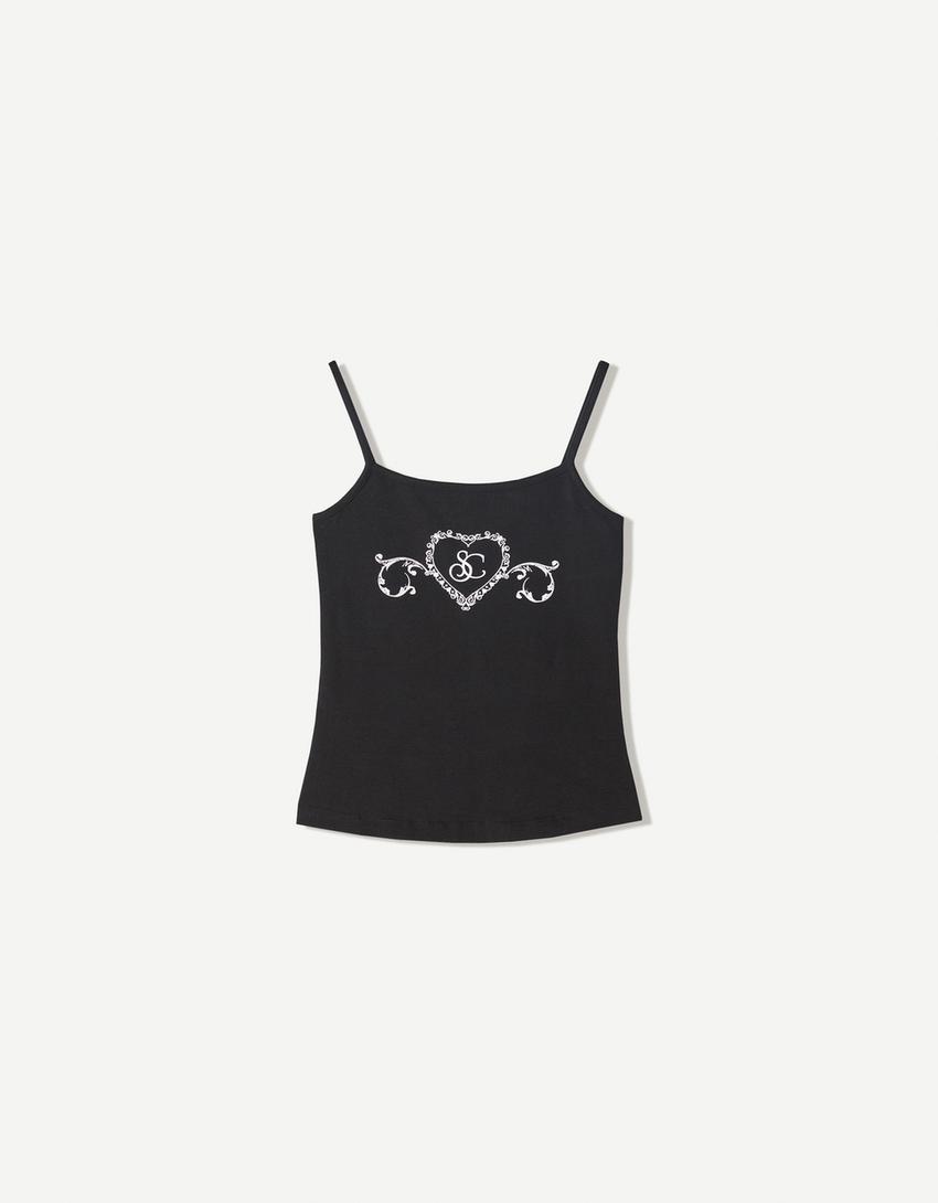 Top Sabrina Carpenter tirantes-Negro-4