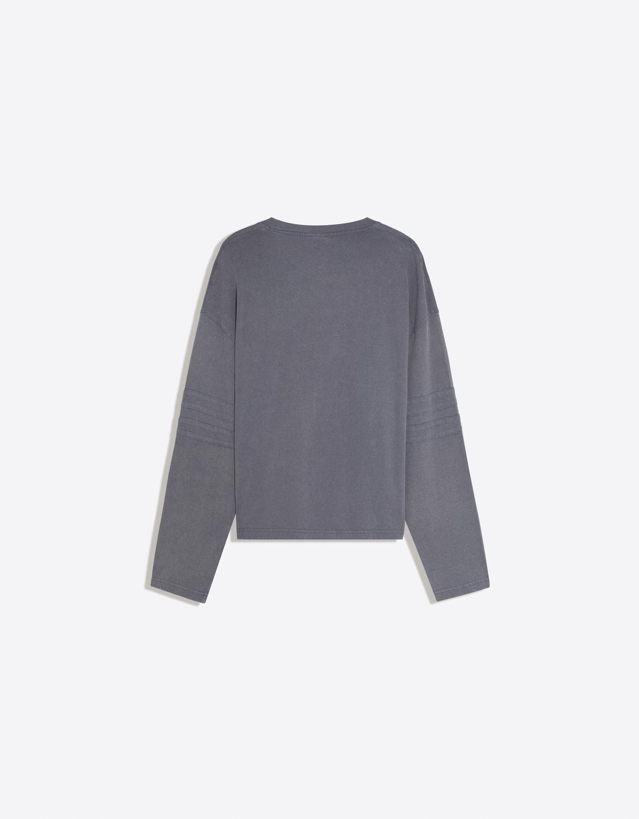 Long sleeve print T-shirt — Dark grey