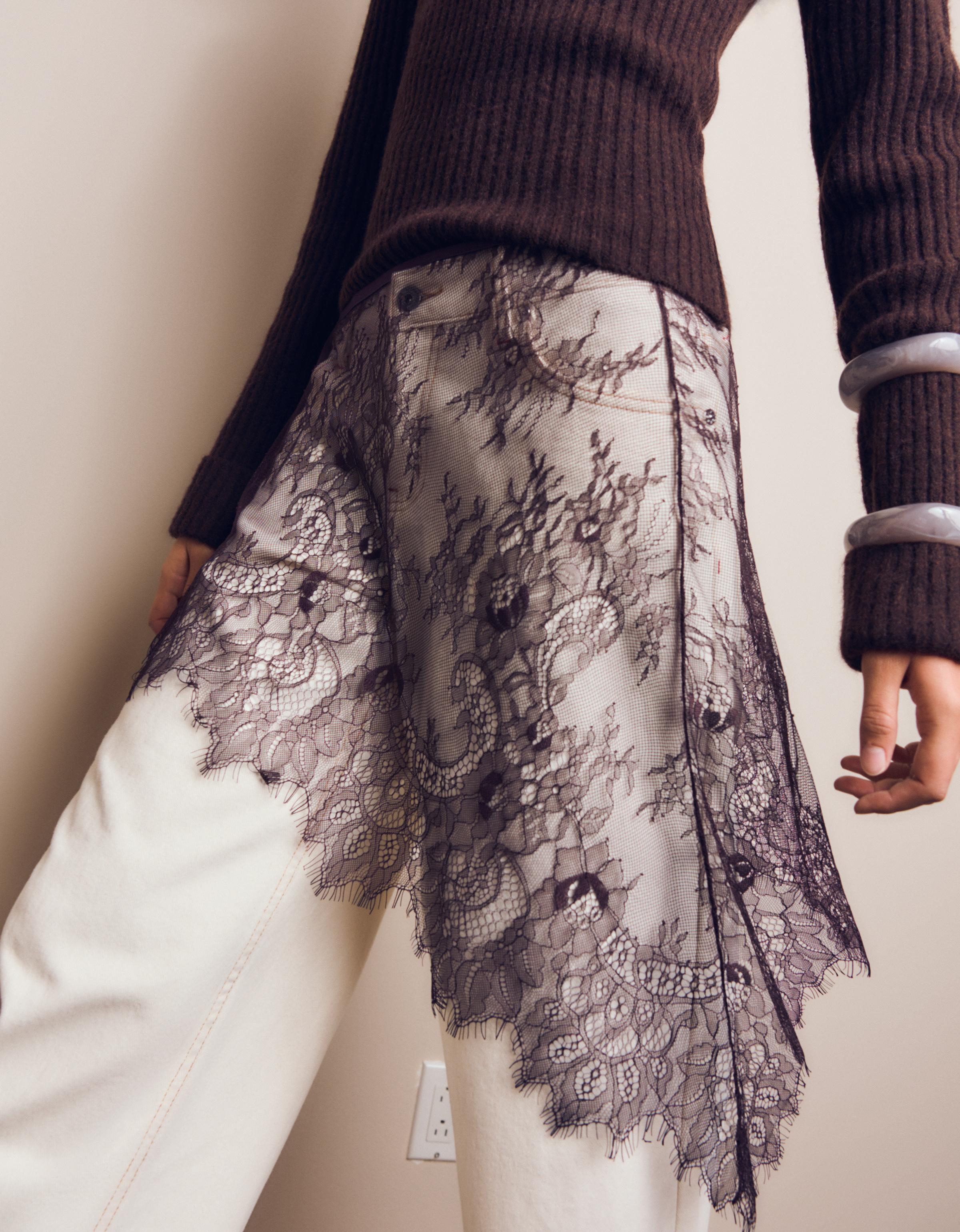 Dantelli pareo etek - Görsel 12