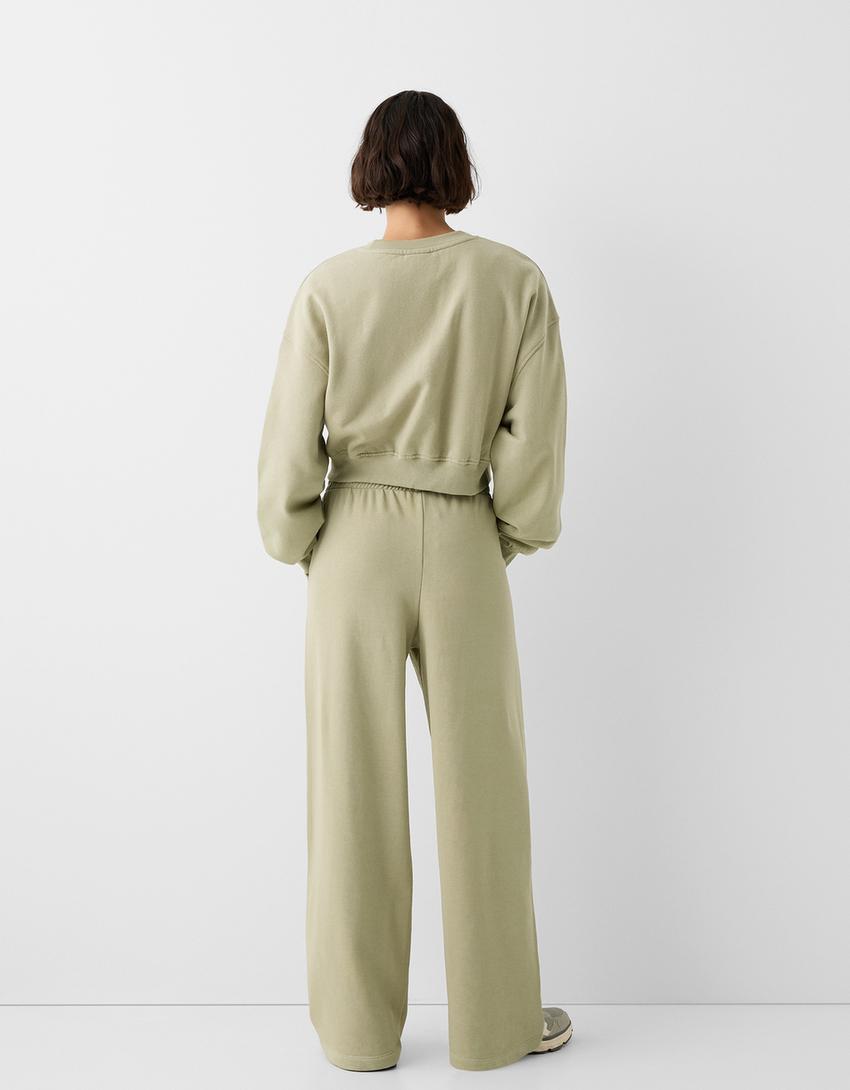 سويت شيرت كروب-كاكي-1