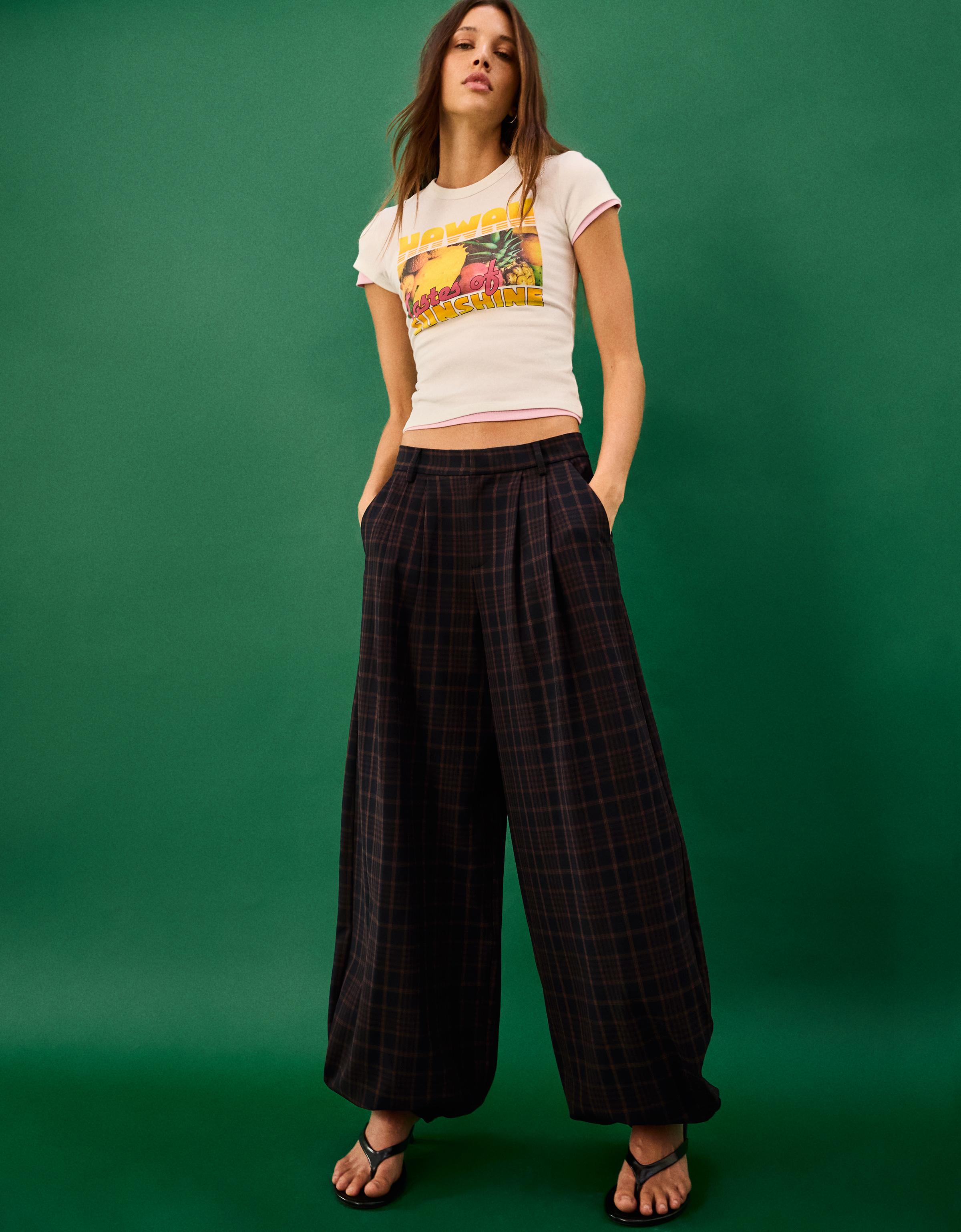 Pantalón Bombacho Mujer 44 Marino