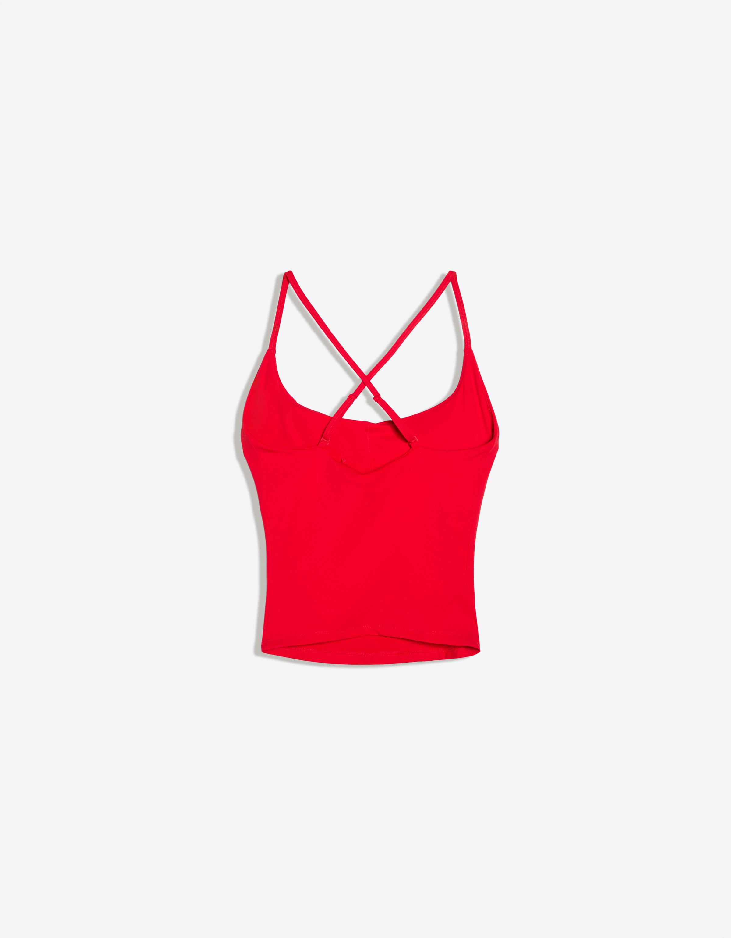Breathable & Quick Dry technical fabric tank top — Red