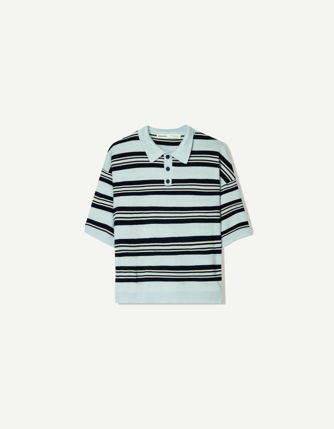 Striped polo shirt