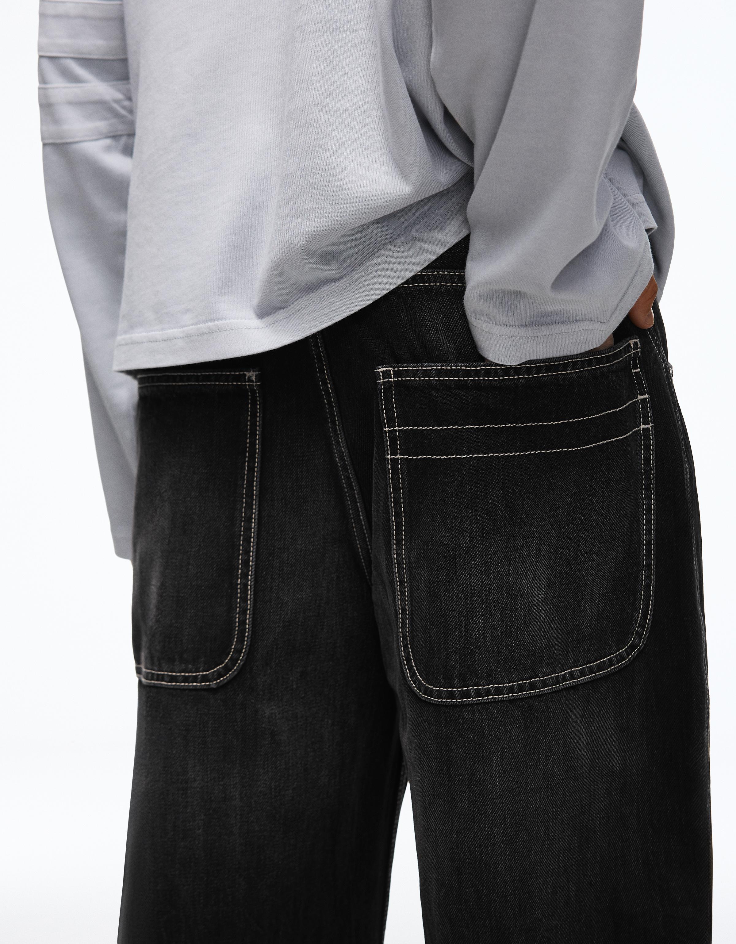 Bershka Baggy fit skater jean görsel 5