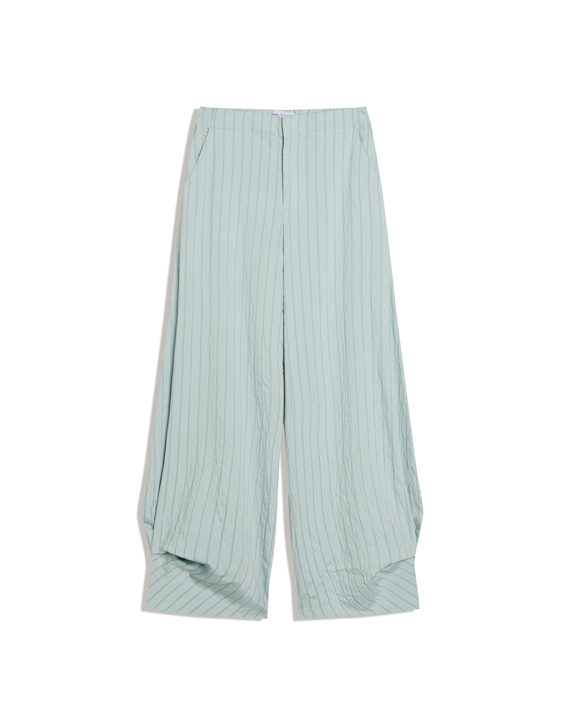 Çizgili bol kesim pantolon - Görsel 20