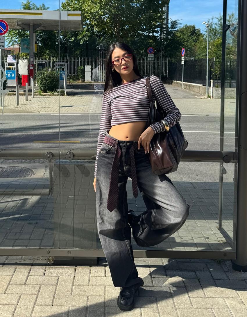 Jeans boyfriend-Preto