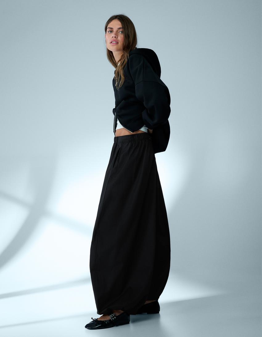 Bloomer pantolon-Siyah