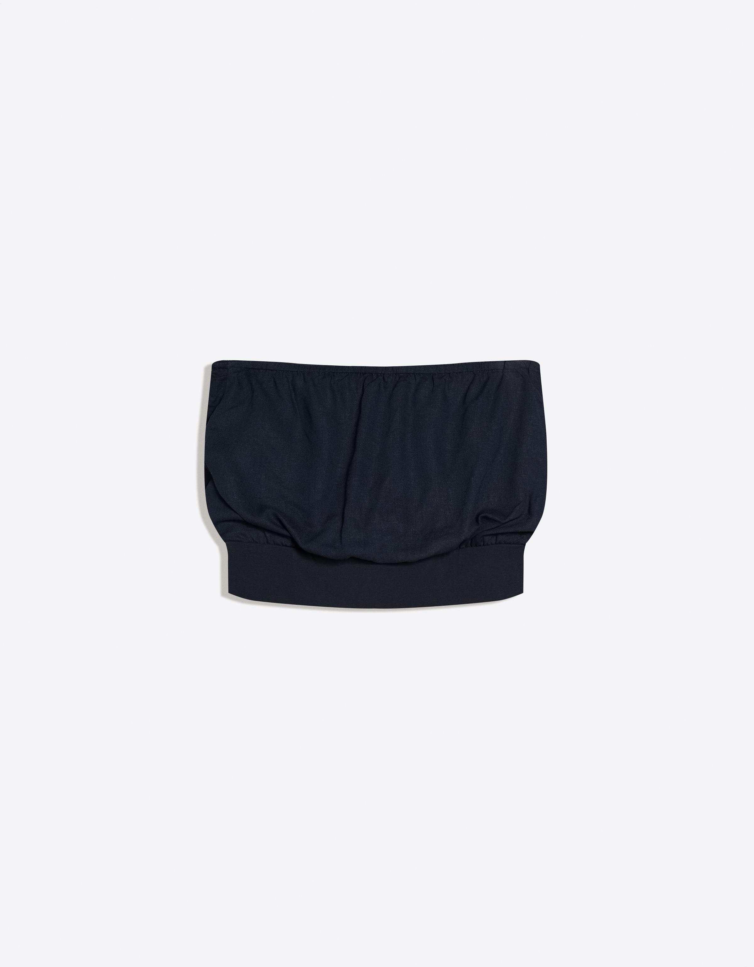 Bandeau top with tie