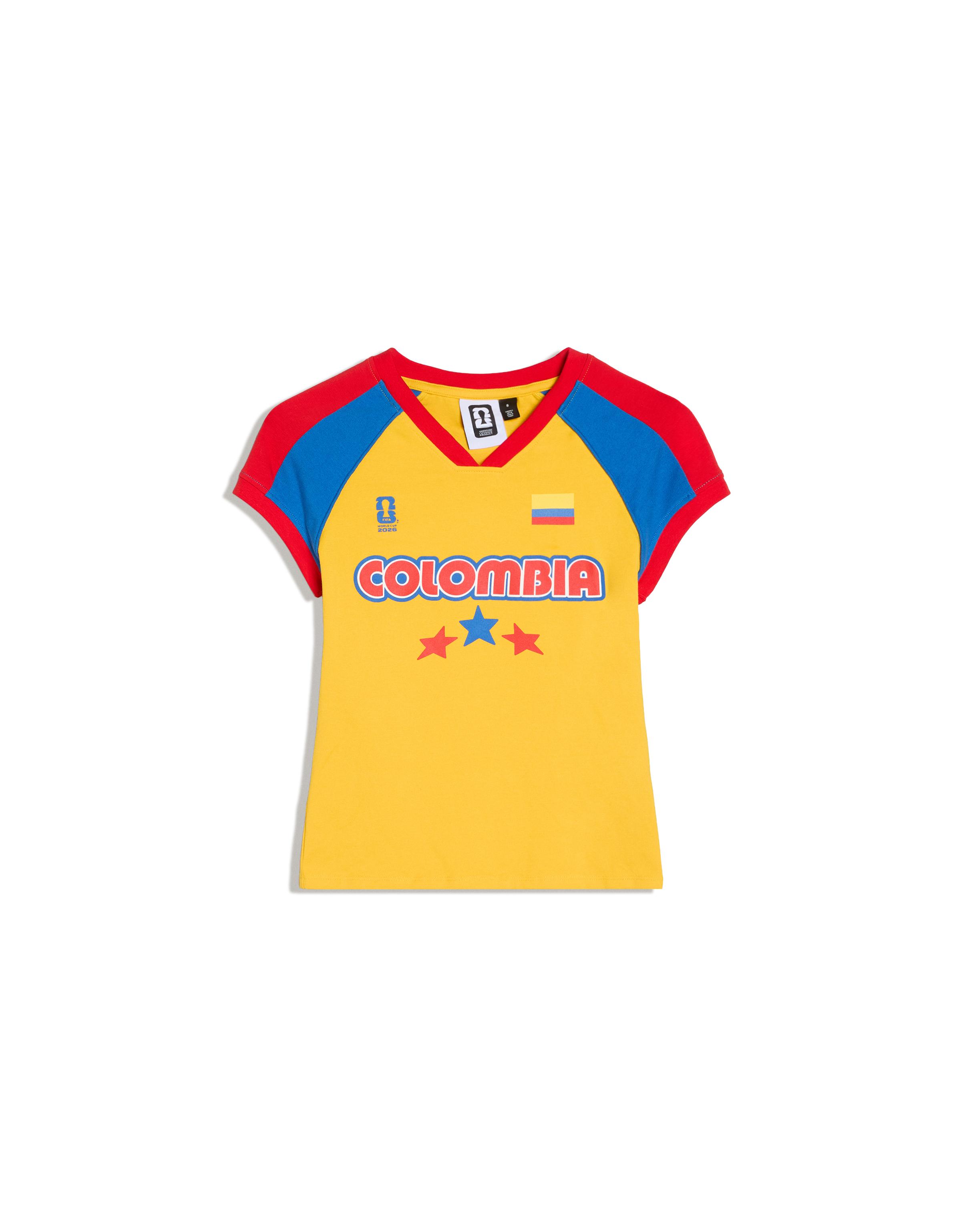 Colombia FIFA WORLD CUP™ V-neck T-shirt — Yellow