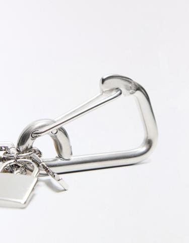 Padlock key ring — Silver 4