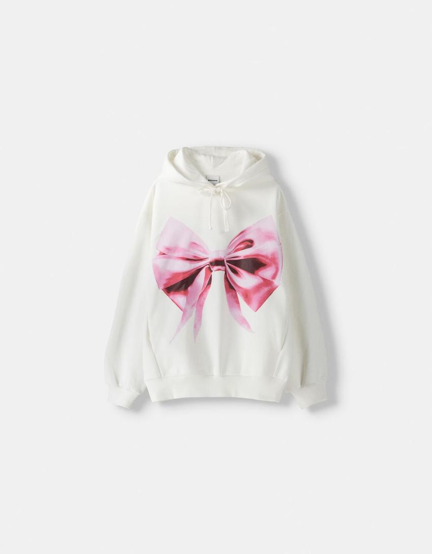 Printed hoodie-Off white