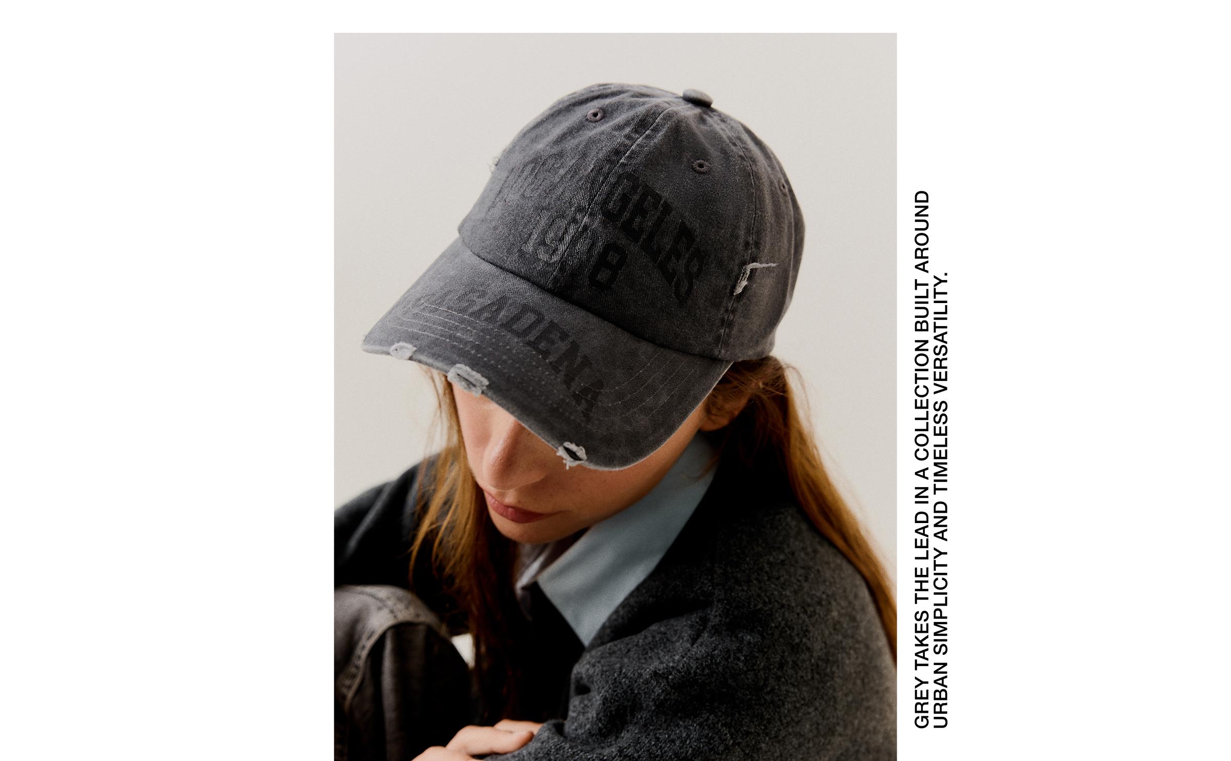 Washed effect cap — Black