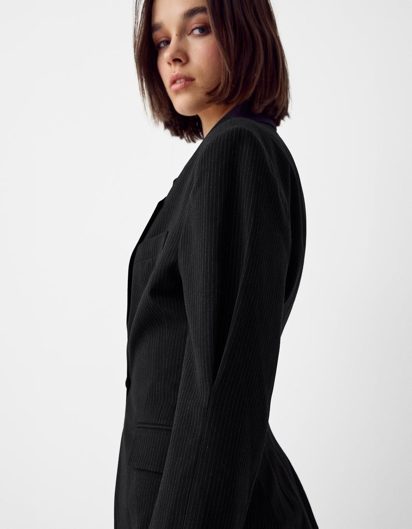 Tailored blazer-Black-5