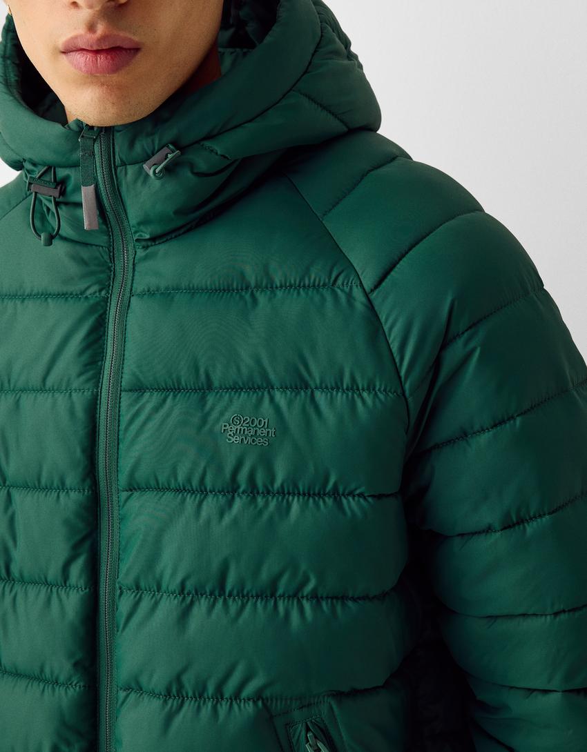 Cazadora acolchada ligera-Verde-5