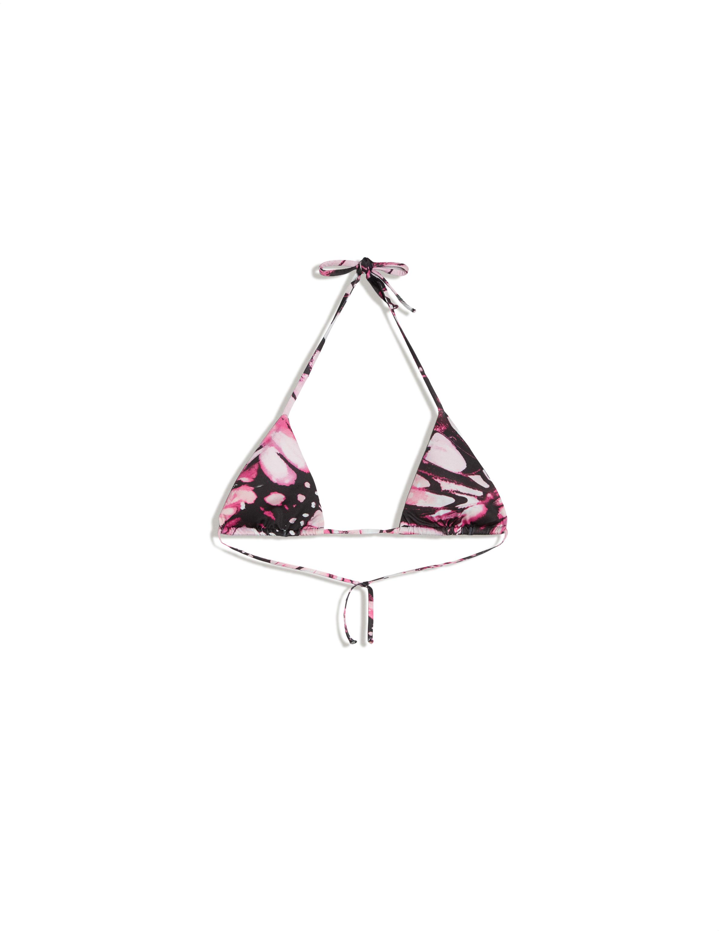 Print triangle bikini — Fuchsia
