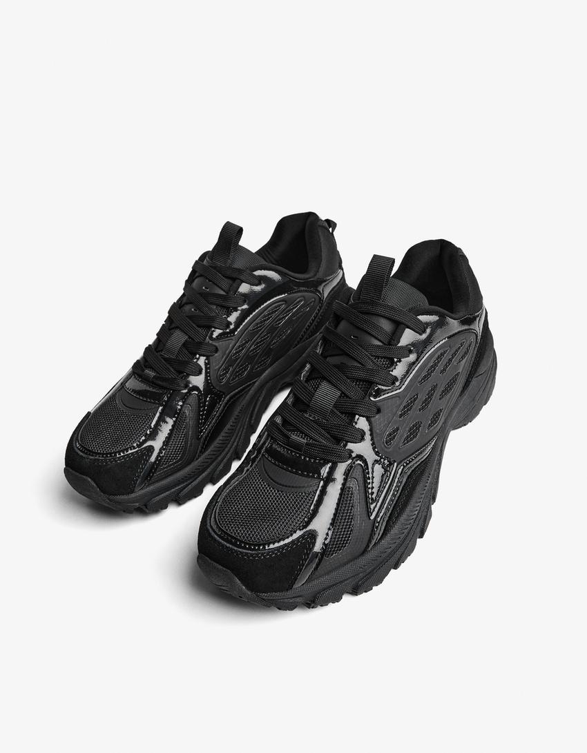 Sportiv casual multi-piese-Negru