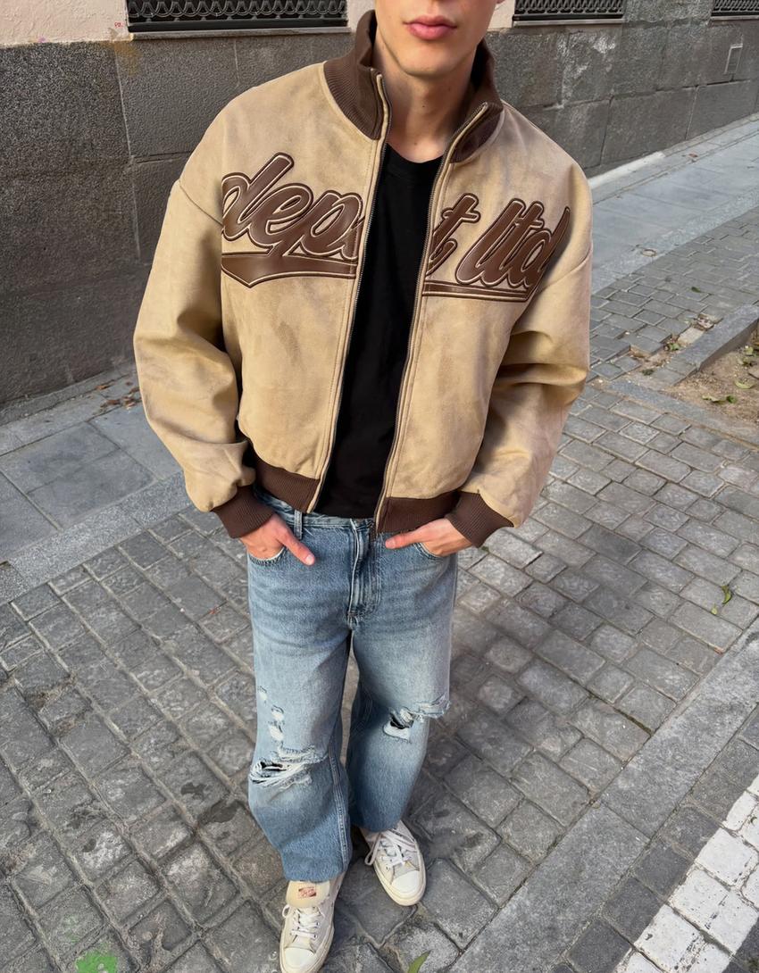 Ripped baggy jeans-Blue