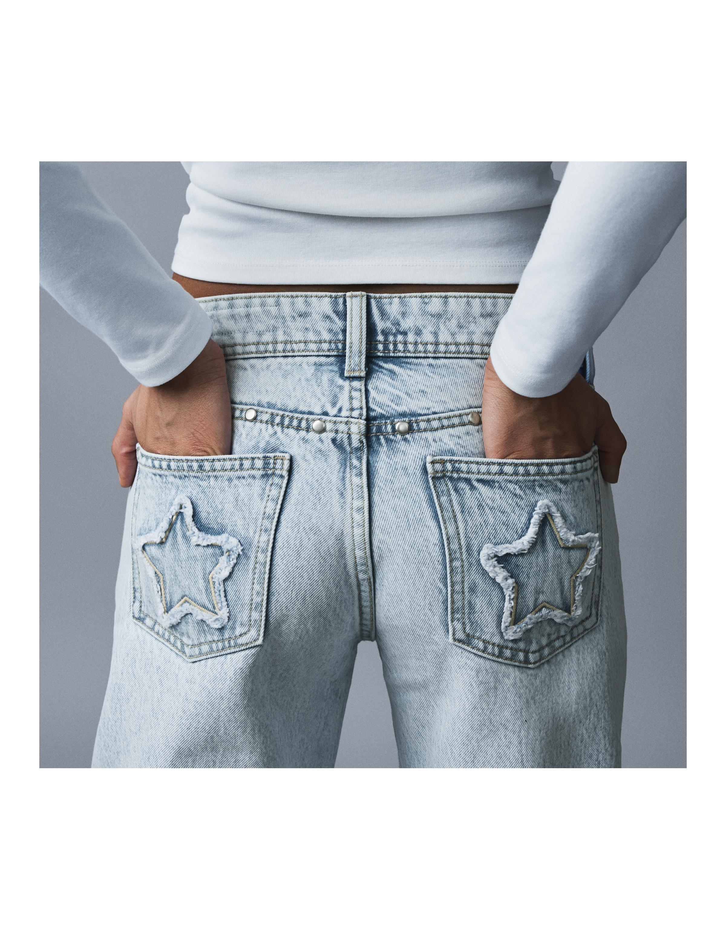 Yıldız zımba detaylı baggy fit jean - Görsel 53