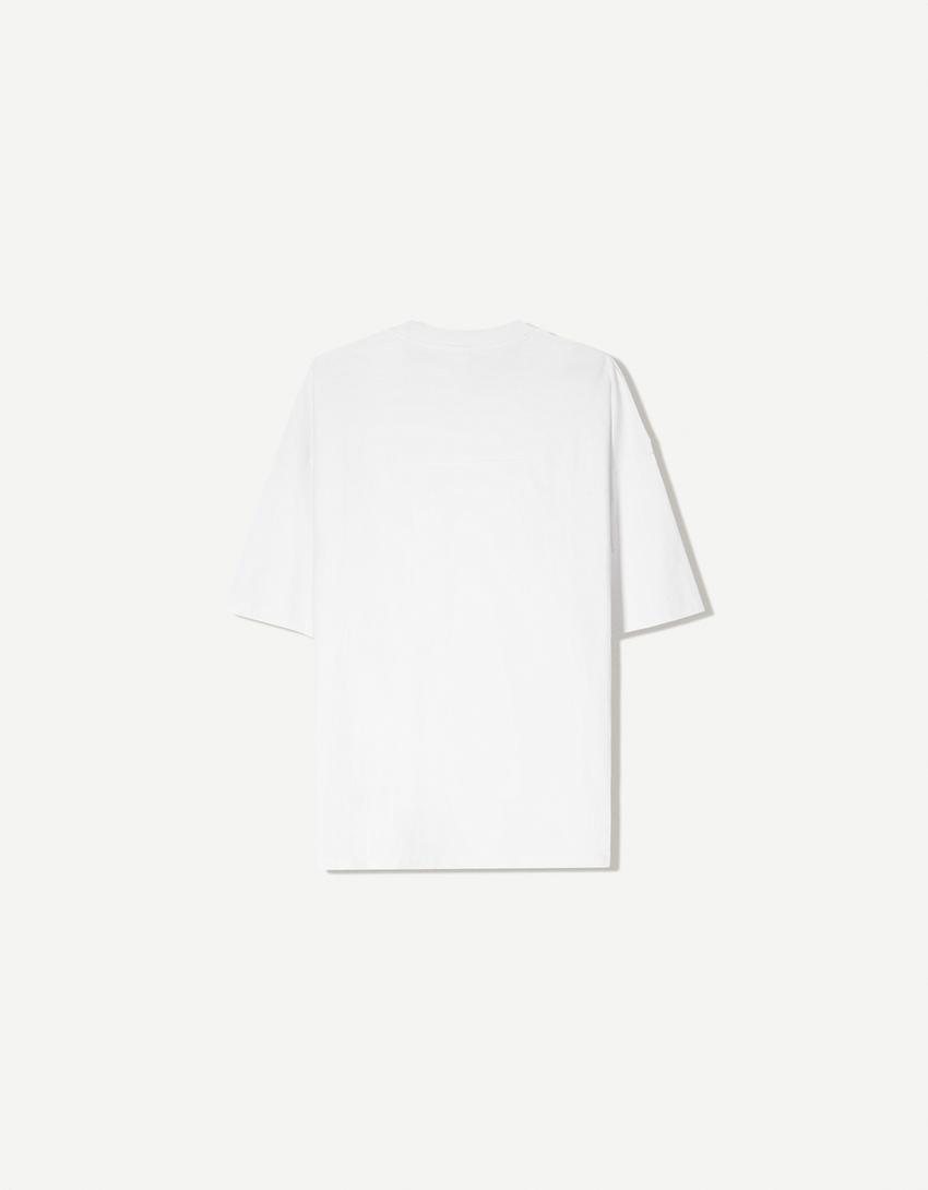 Oversize short sleeve T-shirt-White