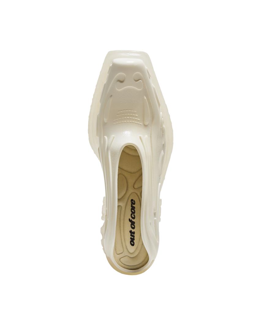 High-heel out of core cowboy clogs-WHITE-1