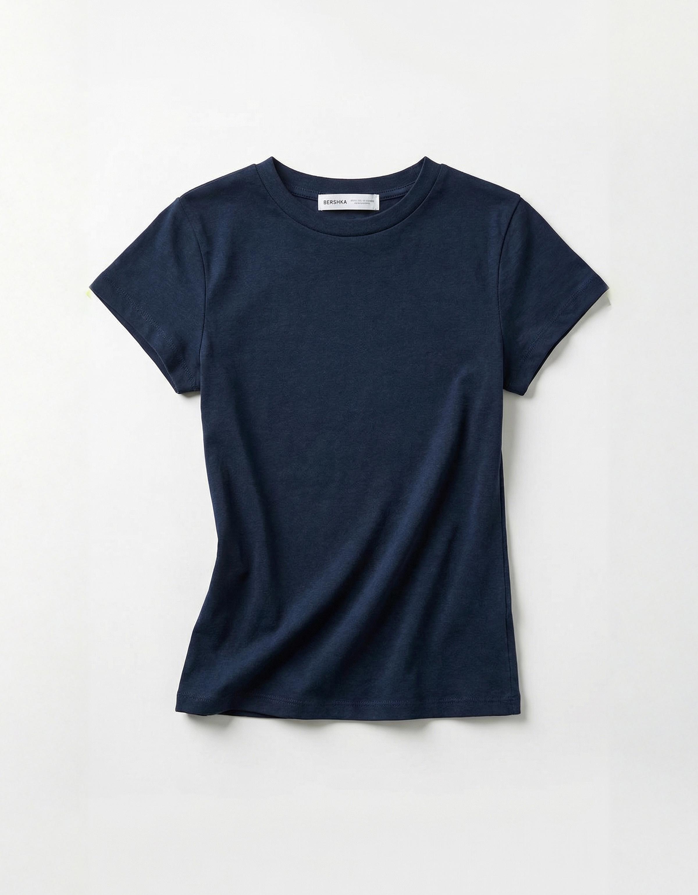 Kısa kollu bisiklet yaka tişört - Görsel 273