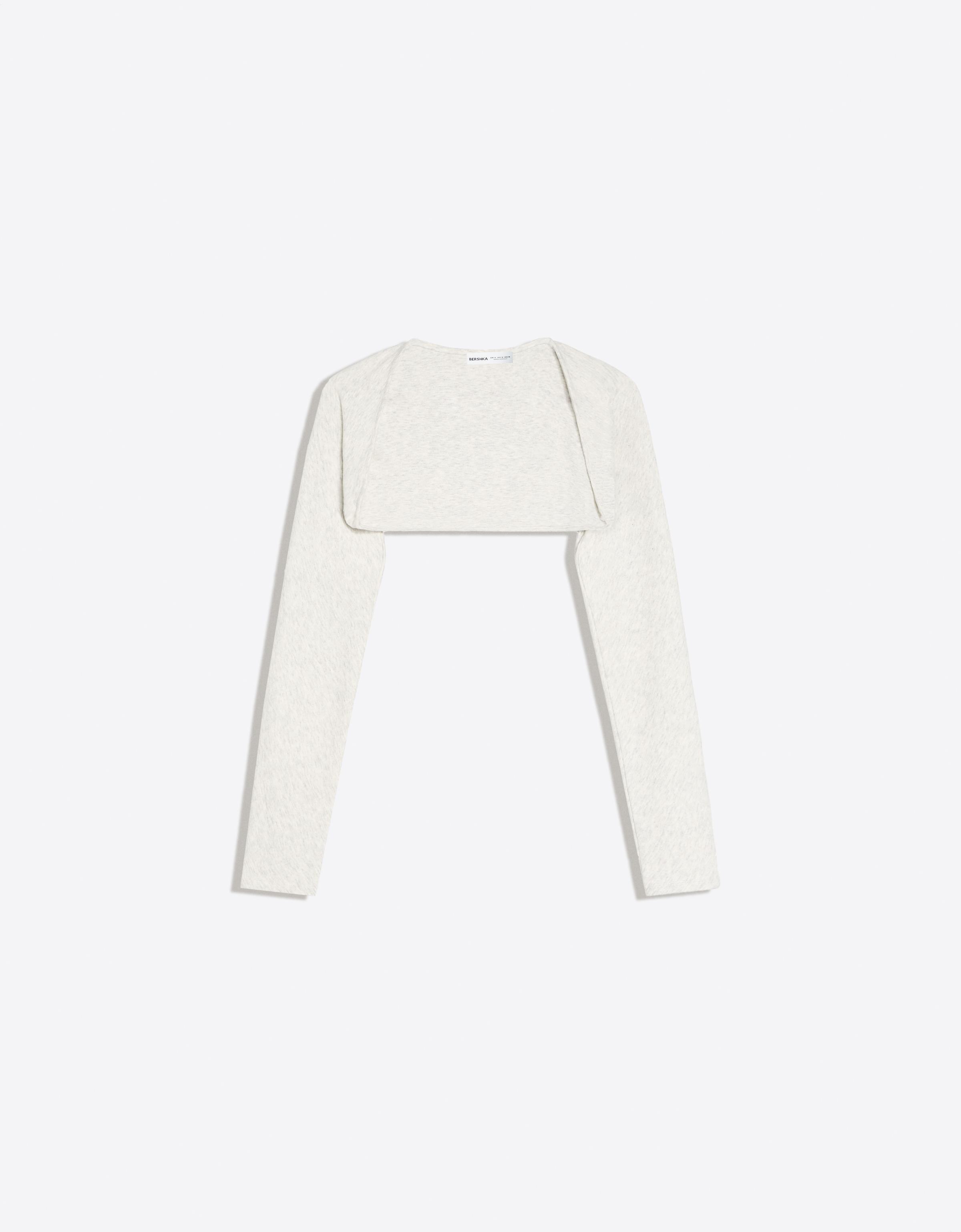 Long-sleeved bolero jumper jacket — Grey