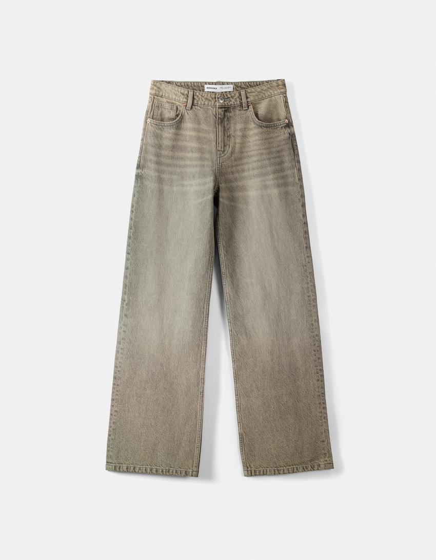 بنطال جينز واسع-رمادي-4