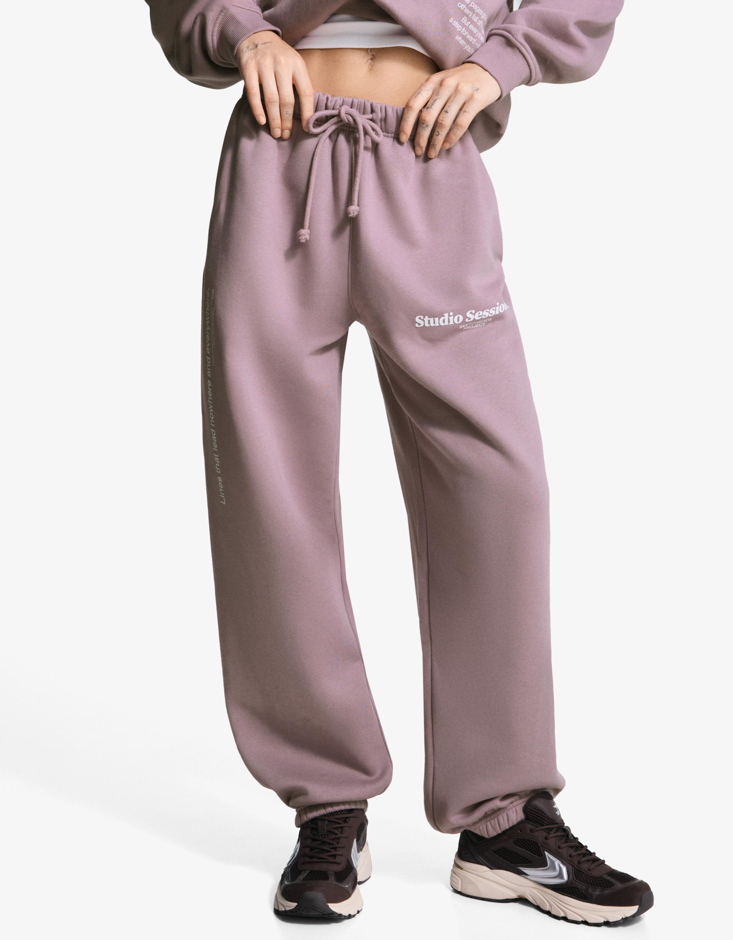 Sweatpants with print - Pants - BSK Teen | Bershka Sweatpants with print - Pants - BSK Teen | Bershka