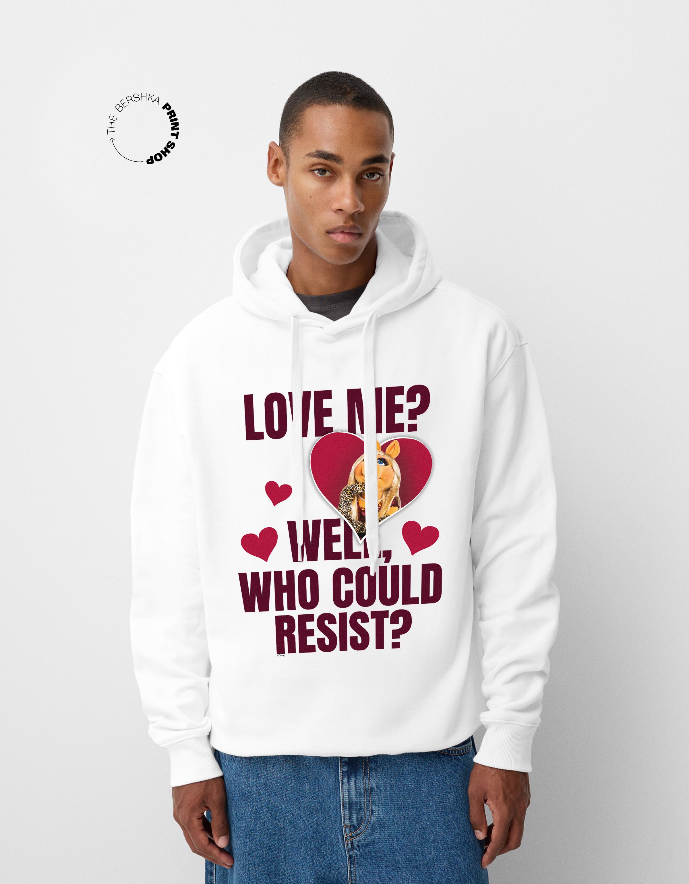 Bershka Hoodie Muppets Mit Kapuze Herren S Weiss