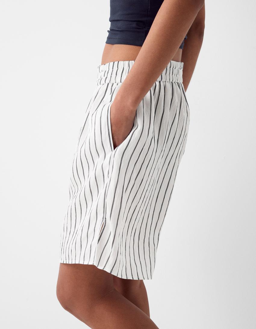 شورت برمودا مخطط-أبيض-7