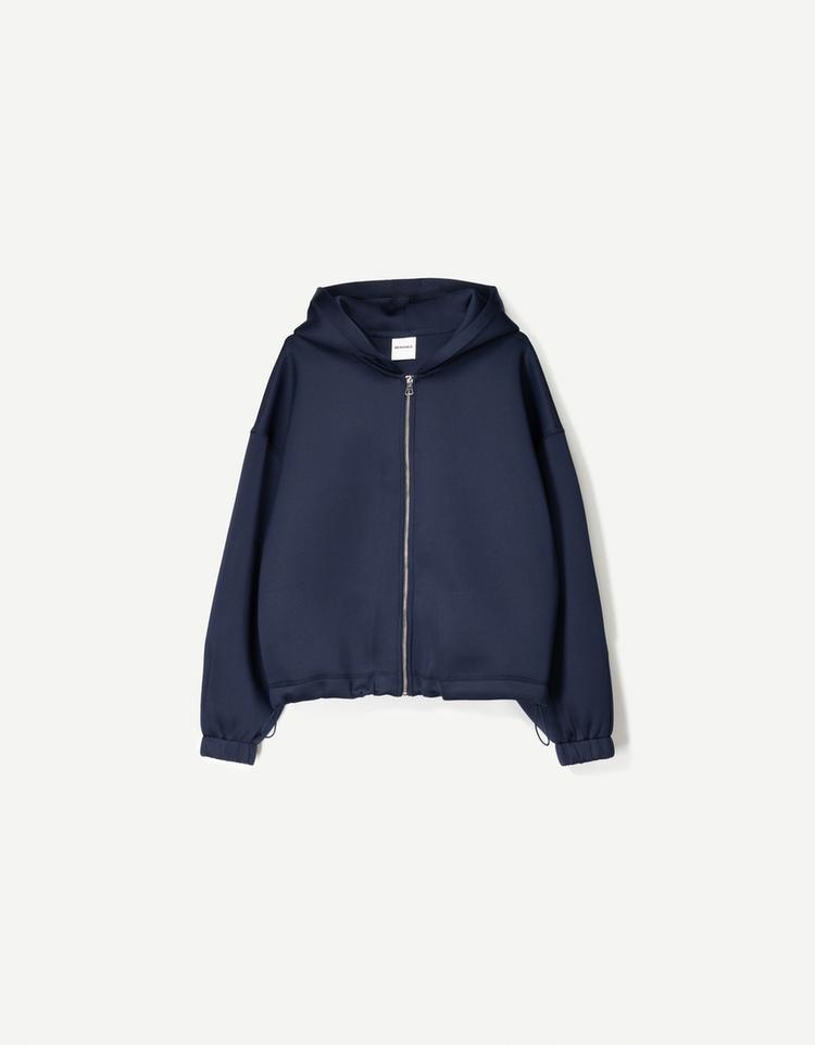 Oversize zip-up hoodie