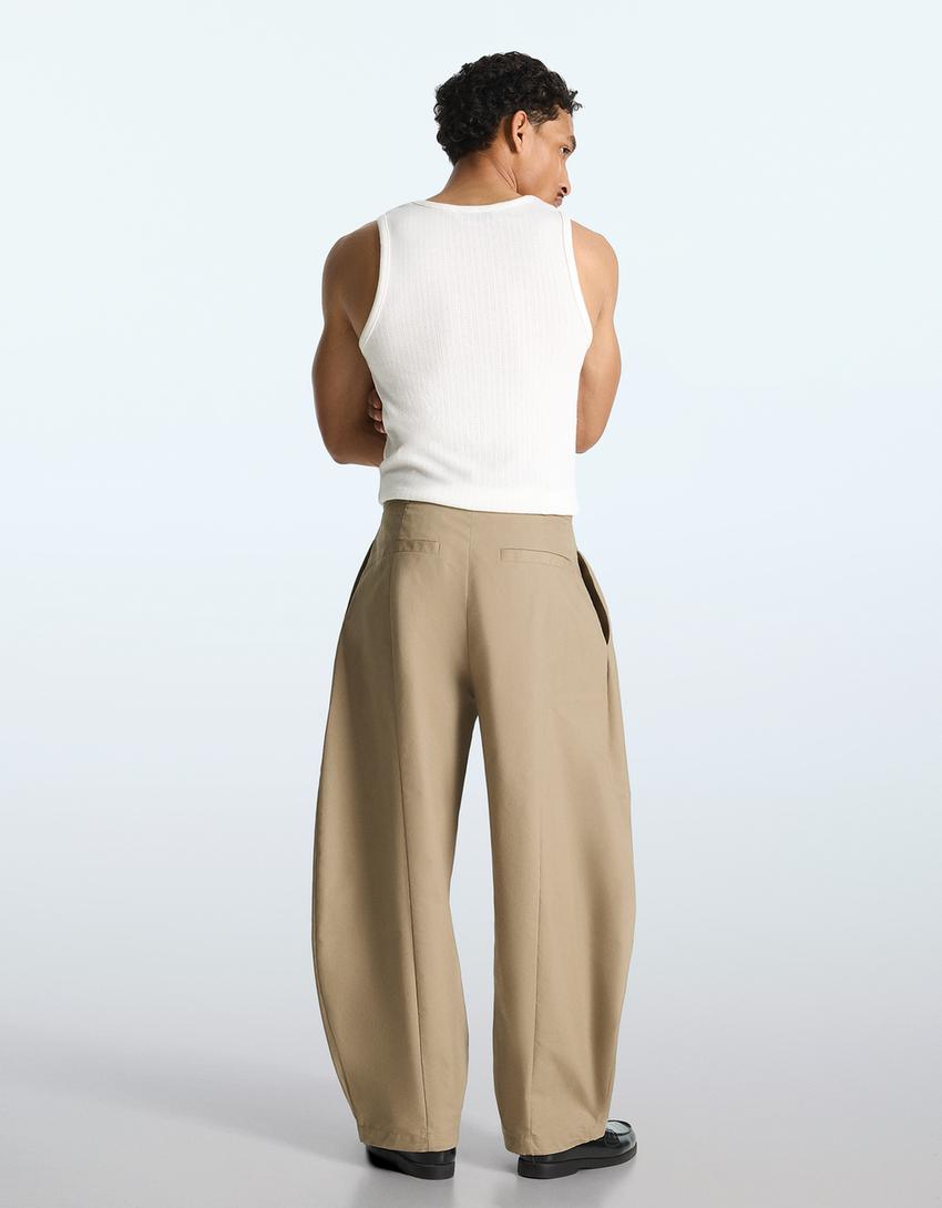 Pantalon megabarrel-Sable