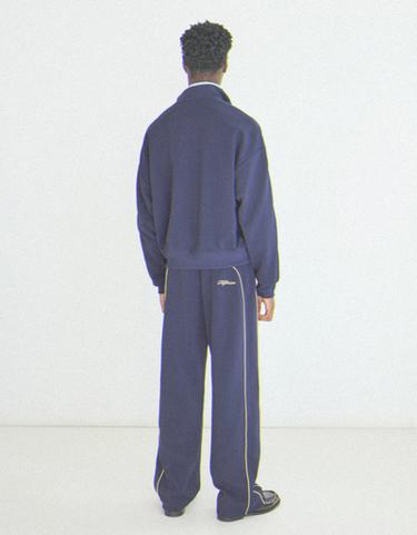 Contrast zip jacket — Navy 2